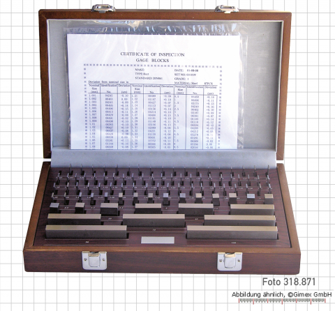 Gauge block set made of stell, degree 1,  47 psc.