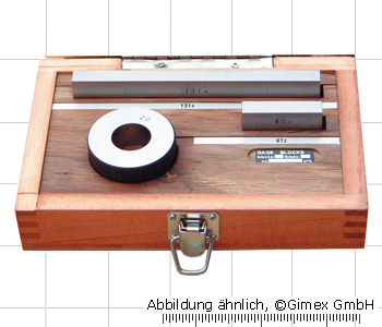 Gauge block set for checking of calipers, 3 pcs.