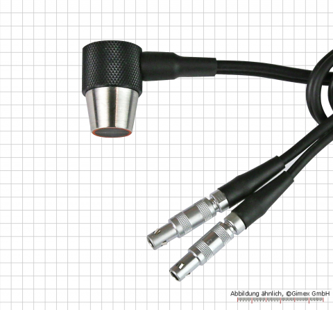 Probe for ultrasonic thickness gaue, with 90° angel