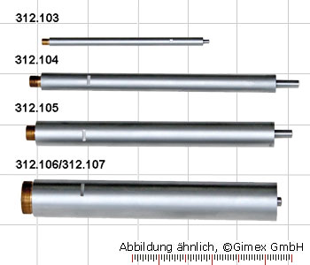 Verlängerung für Dreipunkt-Innen-Messschrauben, 100 x 11,7 mm