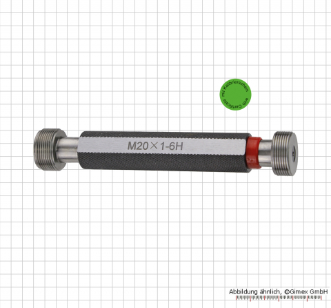 Thread gauge with certificate,   M 3 x 0.5