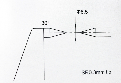 S475: MESSSCHRAUBE MIT SPITZEN 5 - 100 MM