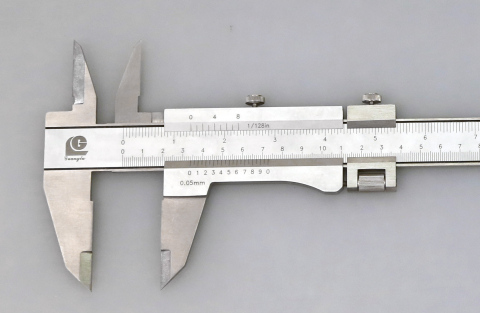 70 mm Mini Schieblehre Messschieber INOX Uhrmacher Zahntechnik mit 0,05mm Nonius 