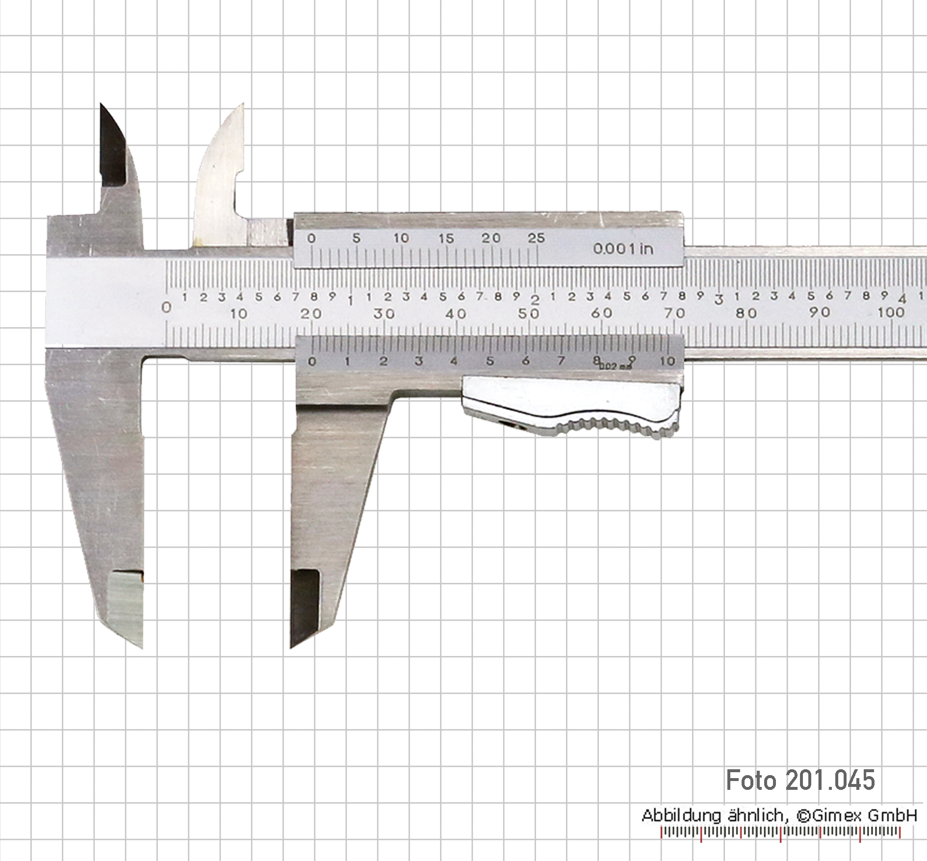 Vernier caliper INOX auto lock 200 x 0.02 mm 8