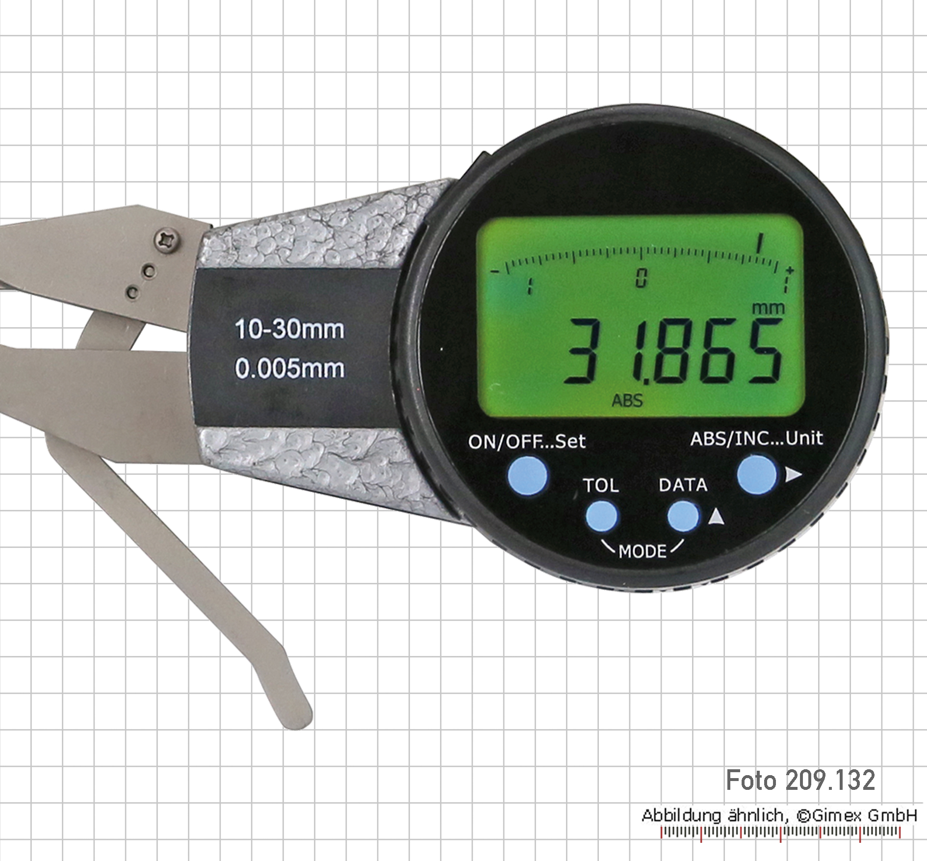 thumbnail image 2 of 6-Inch Electronic Digital Internal Caliper Gauge – Spring Loaded Precision Tool 2 of 4