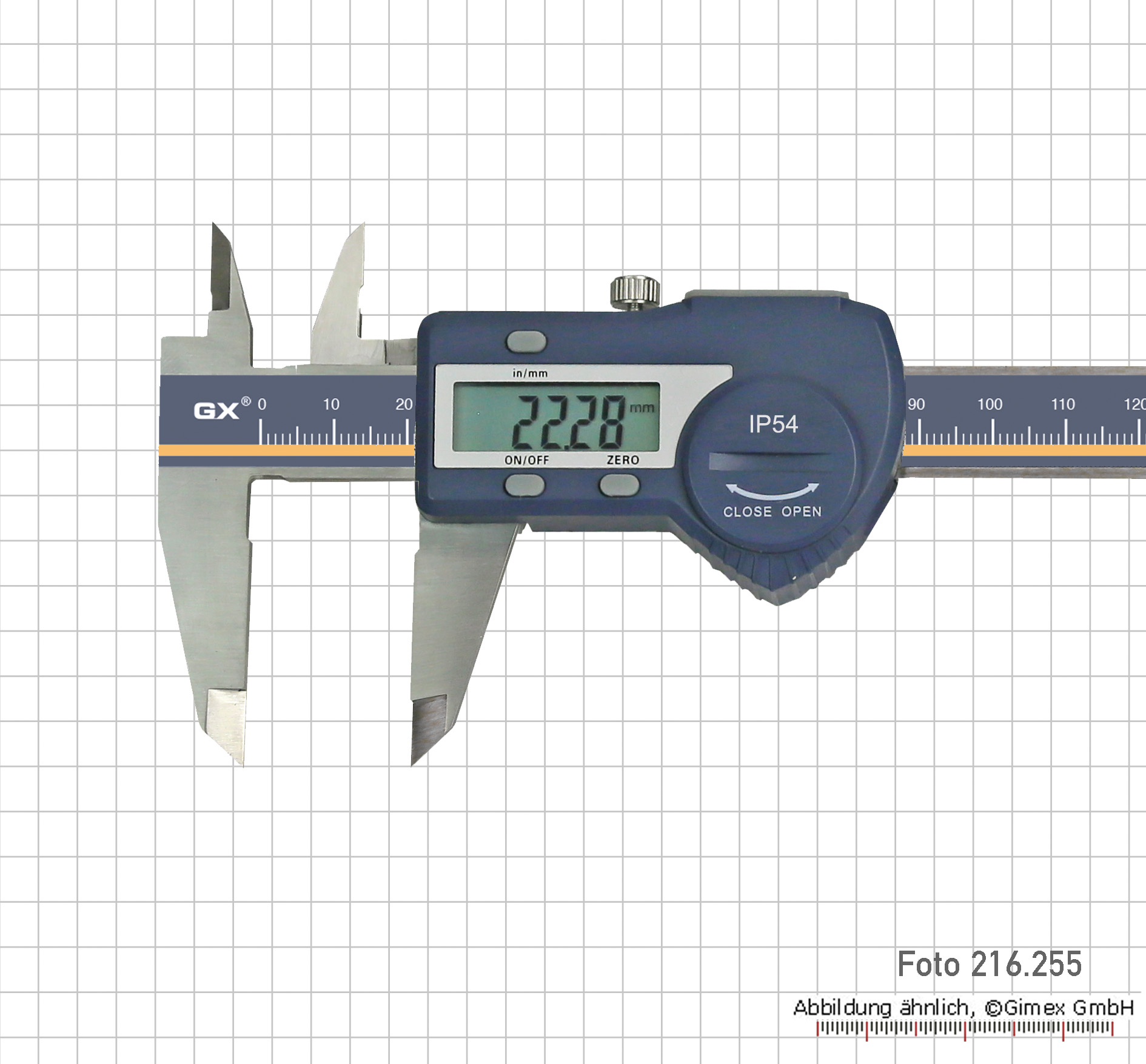 Exactools - Digital caliper 150 mm, IP 67