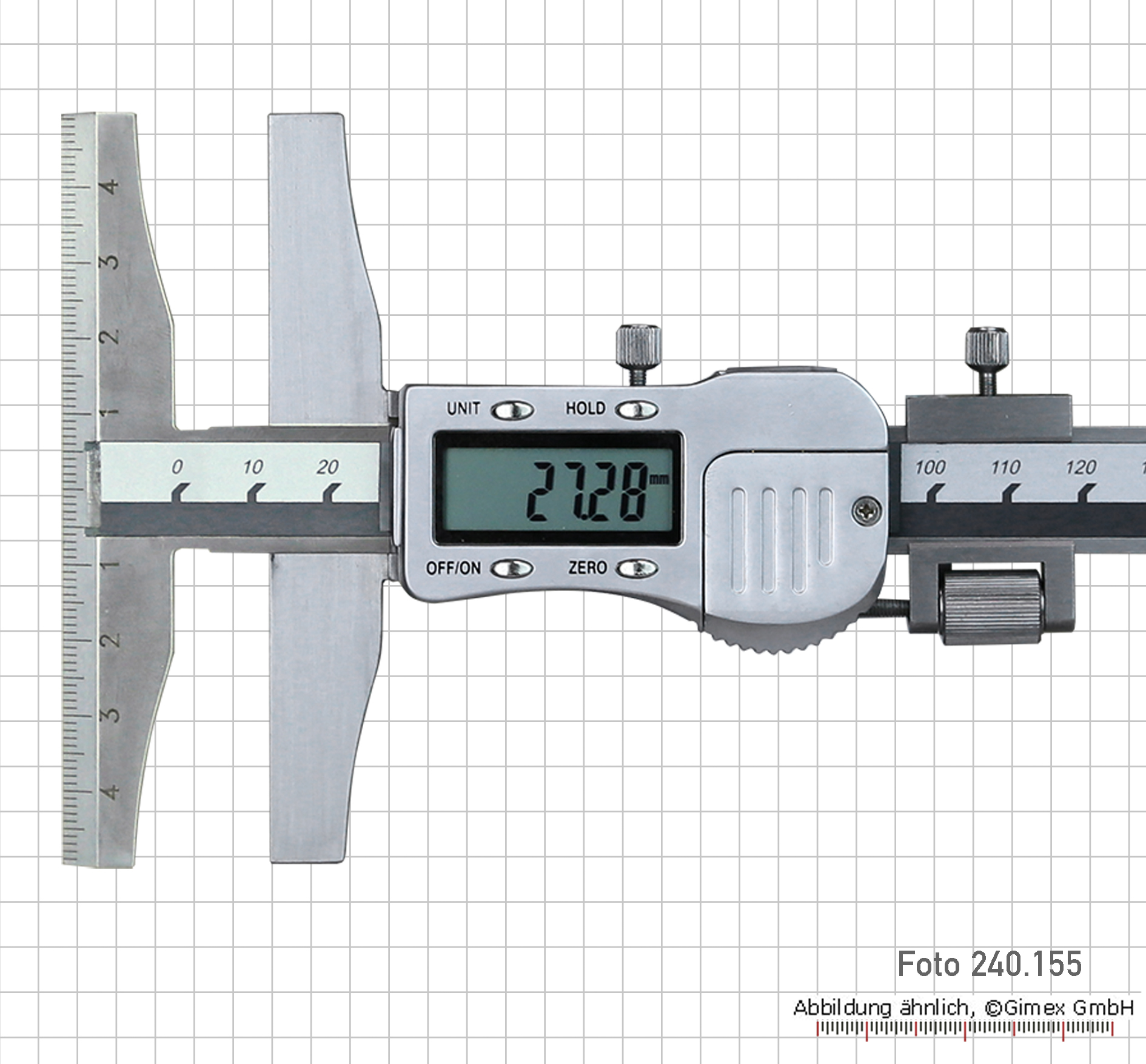 Digitale Präzisions-Schieblehre 150mm, aus Stahl mit
