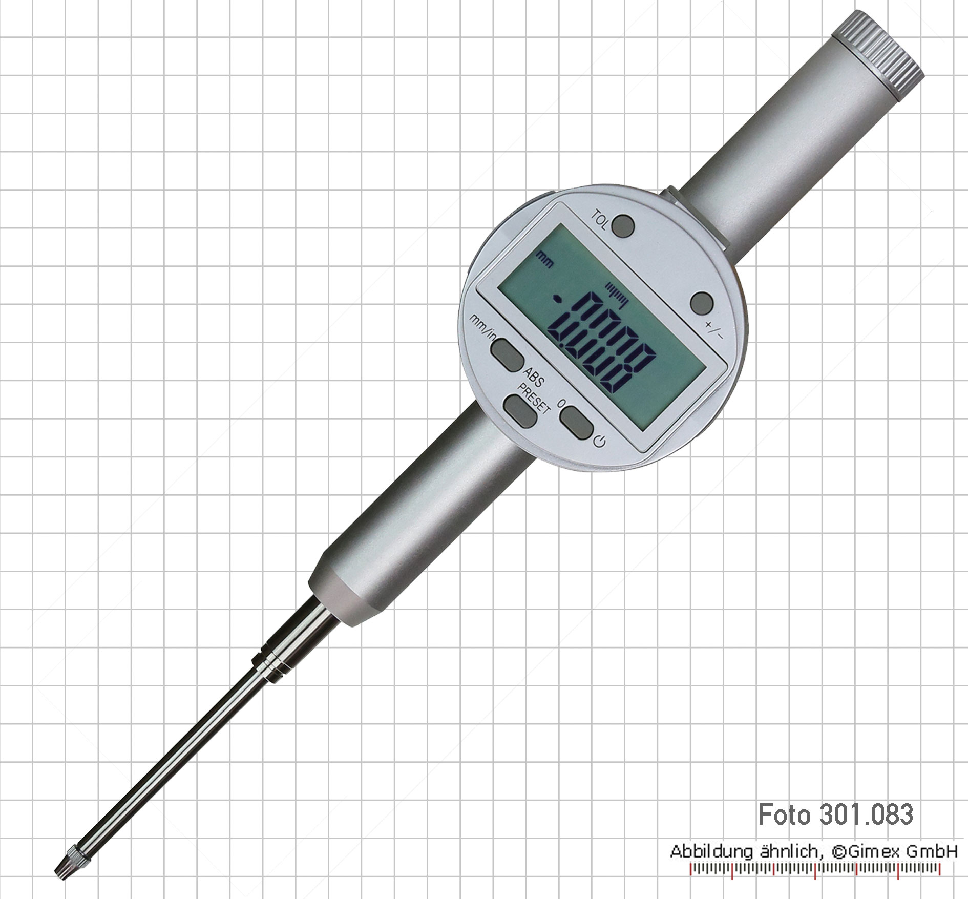 Messzeuge, Messschieber, Mikrometer, Messuhren - Digital-Messuhr, 30 x 0,001  mm, IP 65