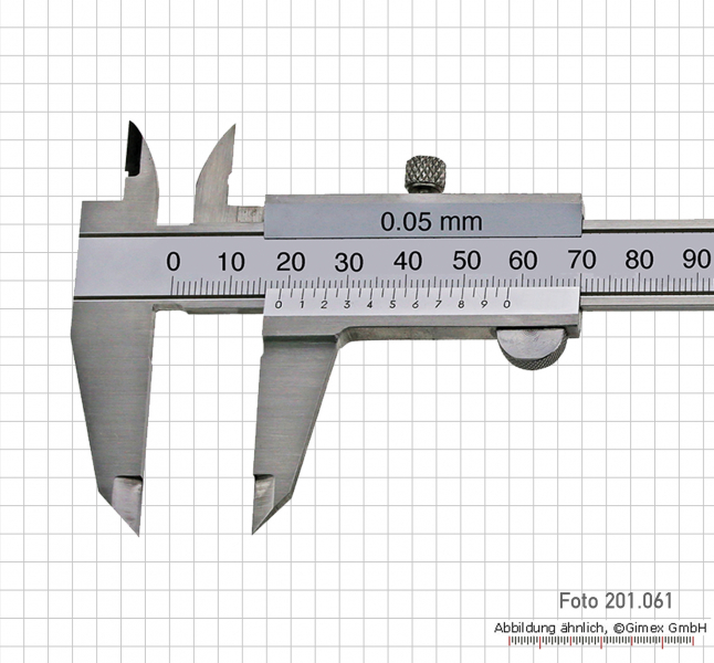 Vernier caliper TOP, 150 x 0.05 mm, with large numbers