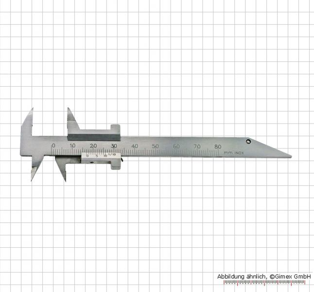 small vernier caliper for dental technician 80 x 0.1 mm