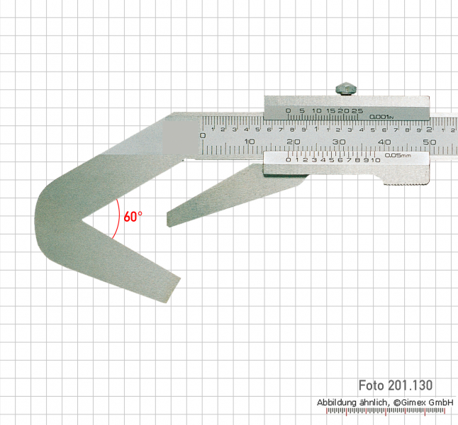 3-point vernier caliper 4 - 40 mm