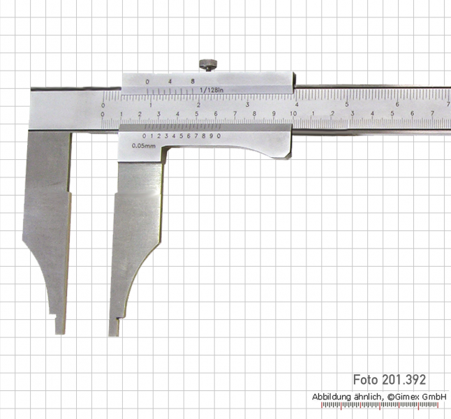Control caliper without points, 200 x 60 x 0.05 mm