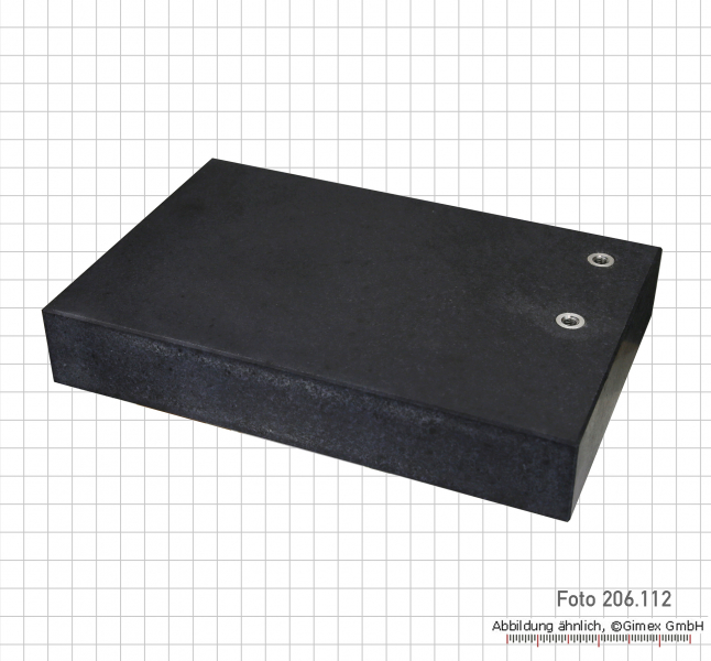 Granit plates with M8, 300 x 200 x 50 mm