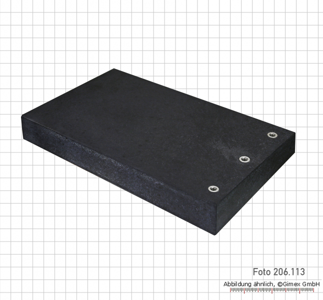 Mess- und Kontrollplatten aus Granit mit M8, 400 x 250 x 50 mm