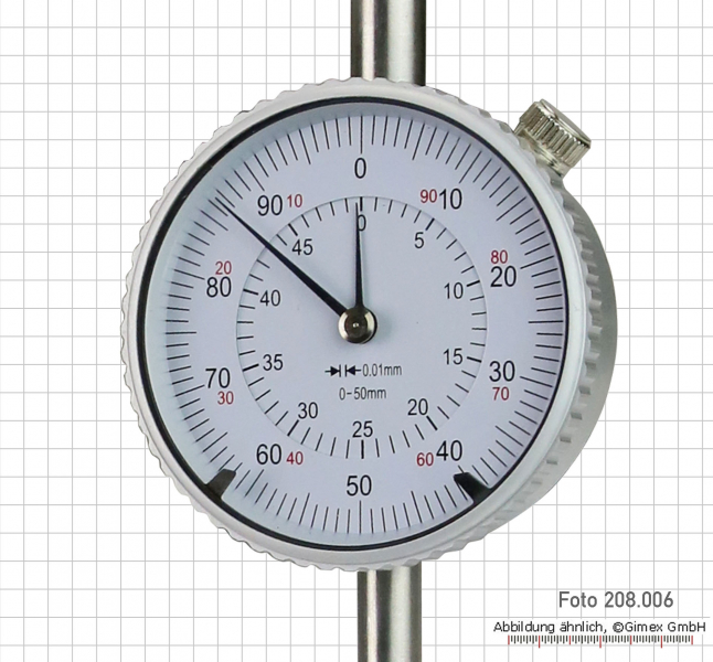 Messzeuge, Messschieber, Mikrometer, Messuhren - Messuhr, 50 mm, 55 µm