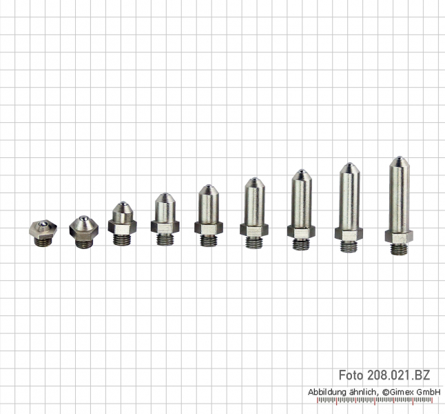 Measuring tips set for 18 - 35 mm