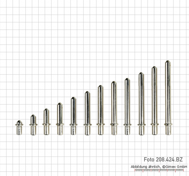 Spare measuring tips for 208.424, 50-105 mm