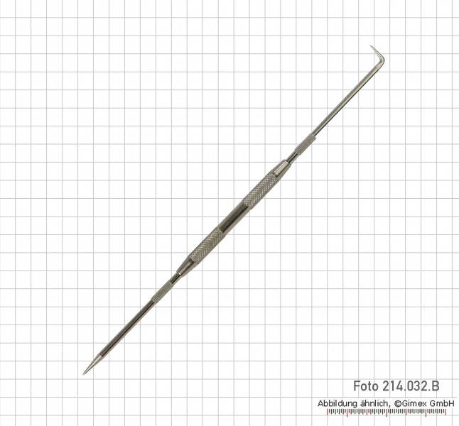 S214.032.B: Scribers with double points and zinc handle, length 225 mm - 10 pcs/set