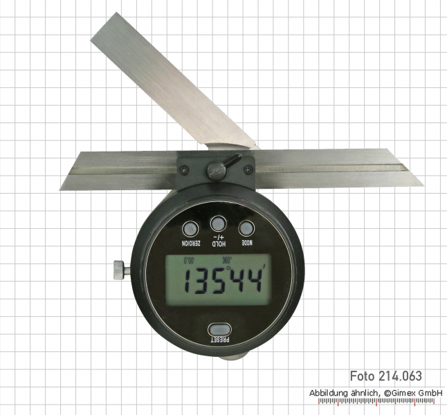 Digital bevel protractor, 150 + 300 mm