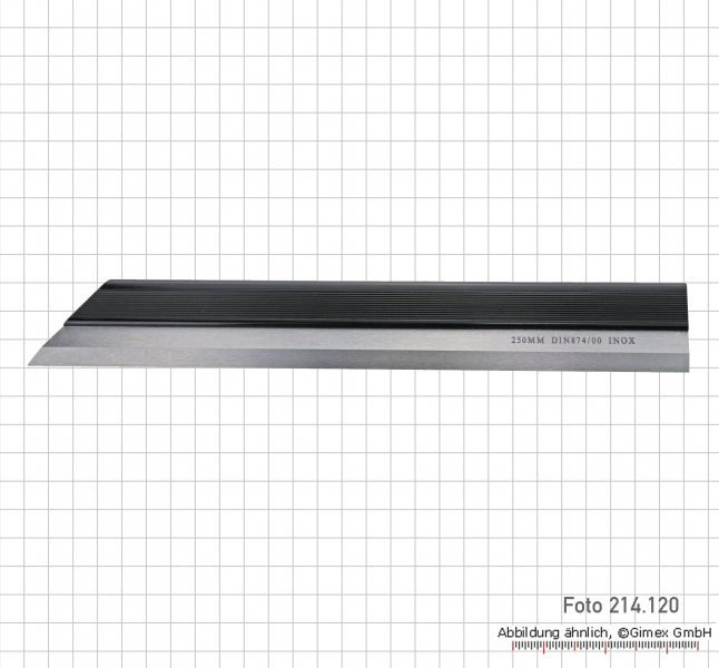 Haarlineal, INOX,  75 mm