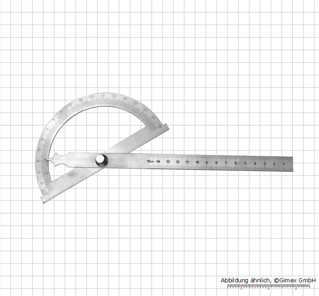 Gradmesser, 0 - 180°,  80 x 120 mm