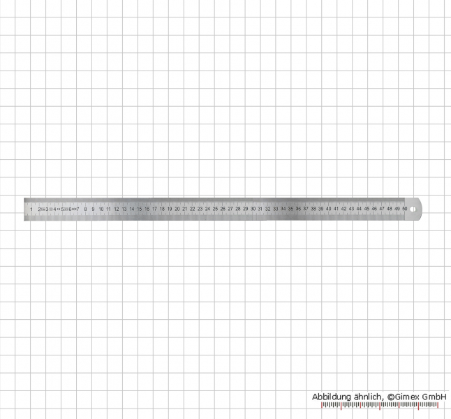 Maßstab, INOX, starre Ausführung, 2000x30x1,2 mm