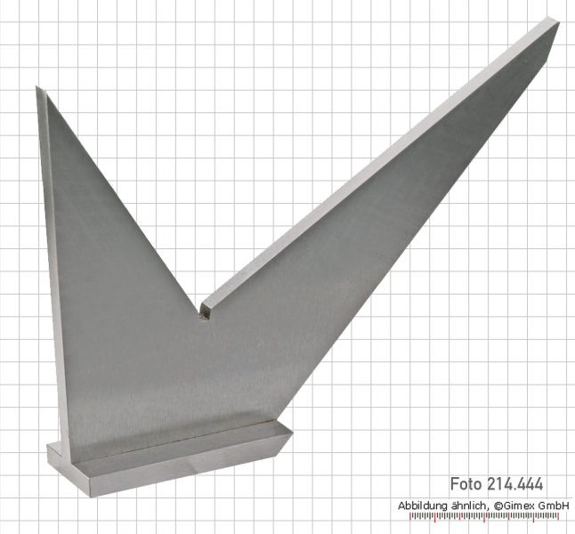 Multidegrees square, carbon steel with back, 125 mm