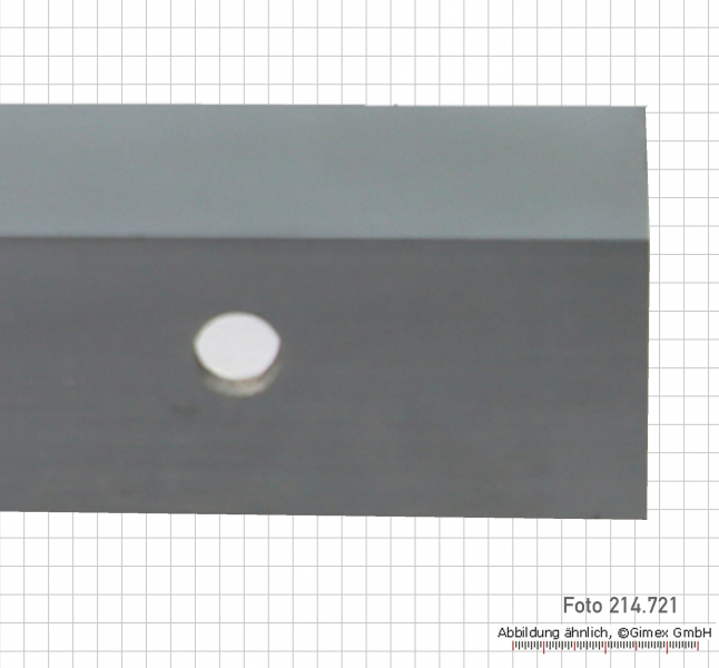 Werkstattlineal, mit Facette, 1000 x 40 x 5 mm