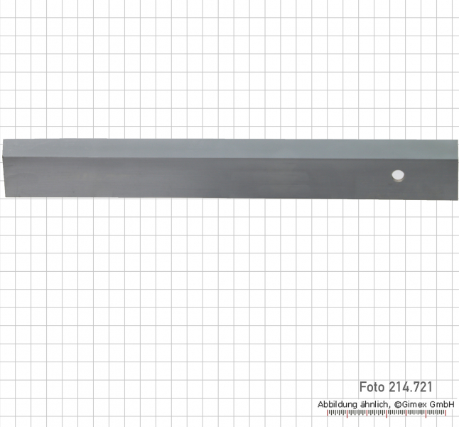 Werkstattlineal, mit Facette, 1000 x 40 x 5 mm