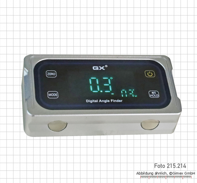 Digital-Neigungsmessgerät mit Touch-Taste, Alu