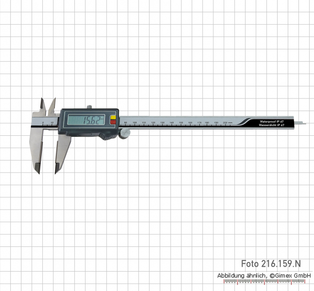 Digital poket calipers with carbide mf, IP 67, Sylvac,  150 mm