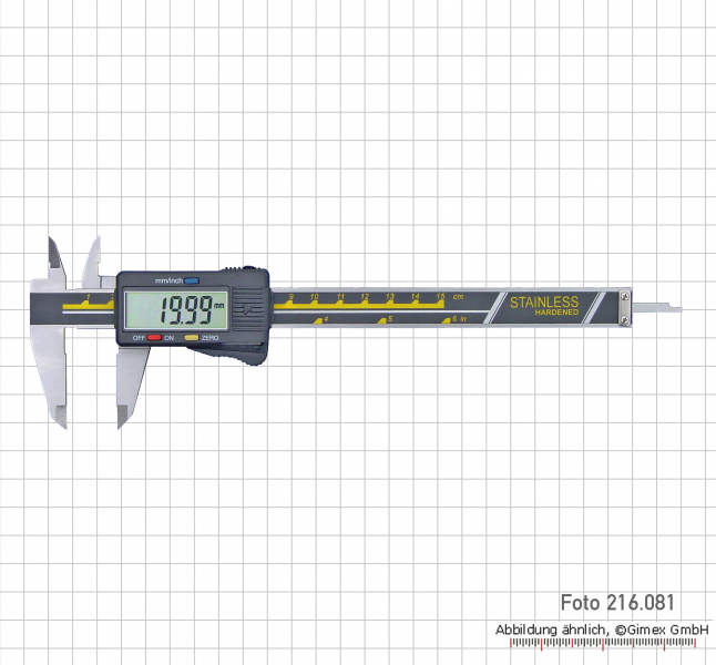 Digital caliper, with autolock, 150 mm