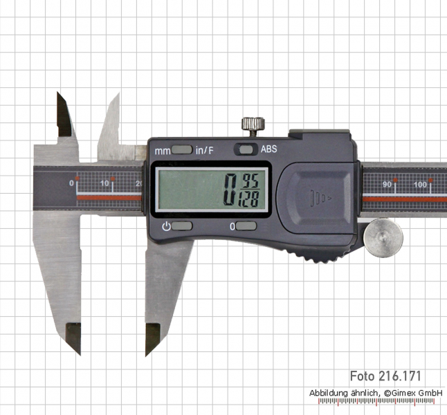 Digital-Messschieber 150 mm, mit Bruchanzeige