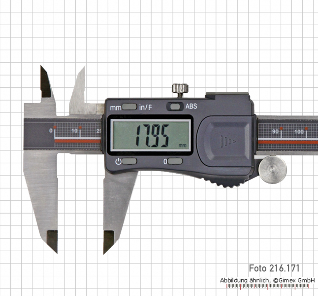 Dig.-Taschen-Messschieber 150 mm, mit Bruchanzeige