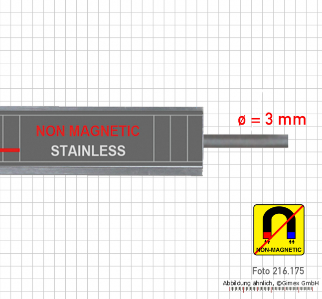 Digital caliper, 150 mm, non magnetic