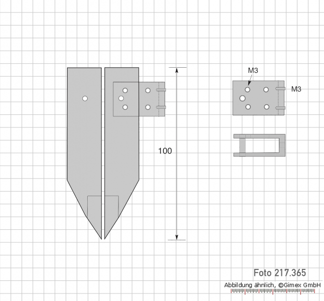Digital control caliper, 1000 x 150 mm
