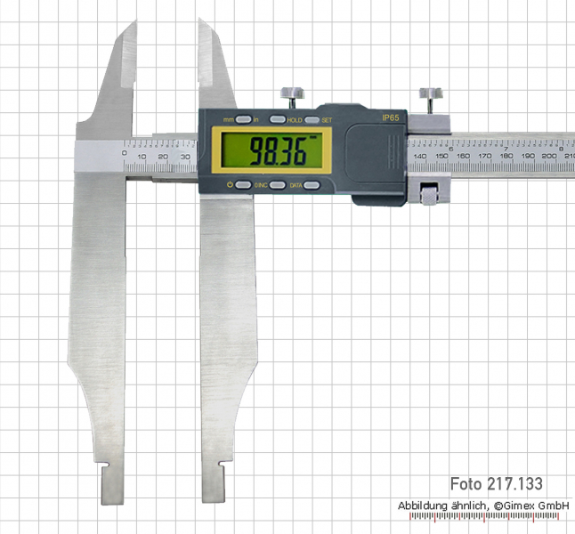 Dig.-WS-Messschieber mit Spitzen IP65, 300 x 90 mm