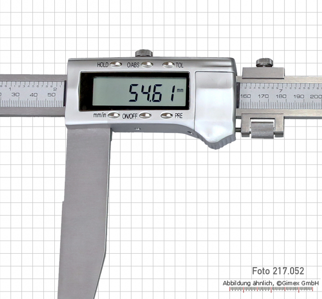 Dig.-WS-Messschieber, 500 x 250 mm, neue Ausführung