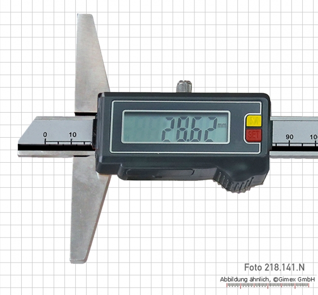 Digital depth caliper 200 mm, IP 67