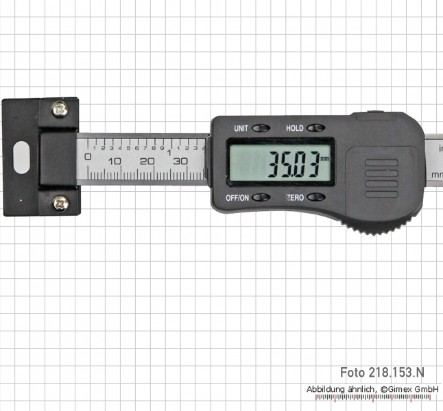 Digital scale unit, horizontal, 100 mm