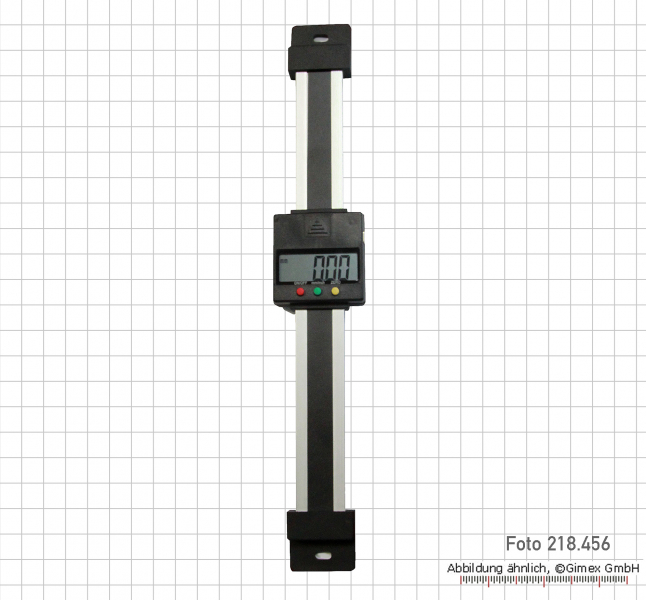 Digital scale unit, vertical, 150 mm, aluminium profil