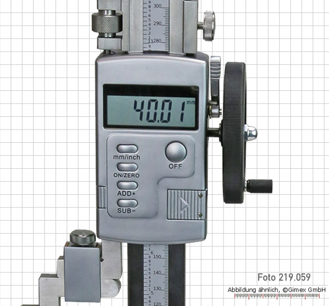 Digital height and marking gauges with measuring plate , 300 mm
