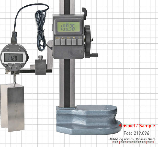 Digital-Höhenmess- und Anreißgerät, 300 mm, mit Stellrad, ABS-System
