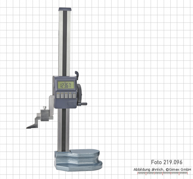Digital-Höhenmess- und Anreißgerät, 300 mm, mit Stellrad, ABS-System