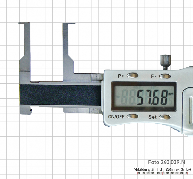 Digital inside groove caliper, 10 - 100 mm