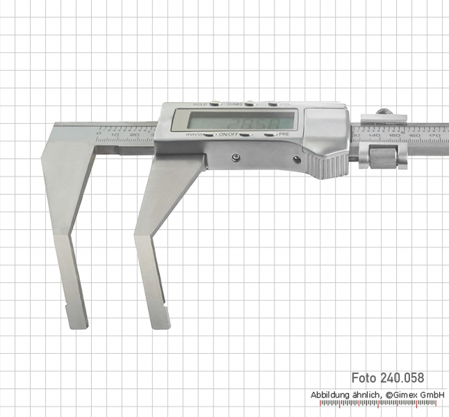 DIGITAL-WERKSTATT-MESSSCHIEBER MIT GEWINKELTEM SCHNABEL, 250 mm