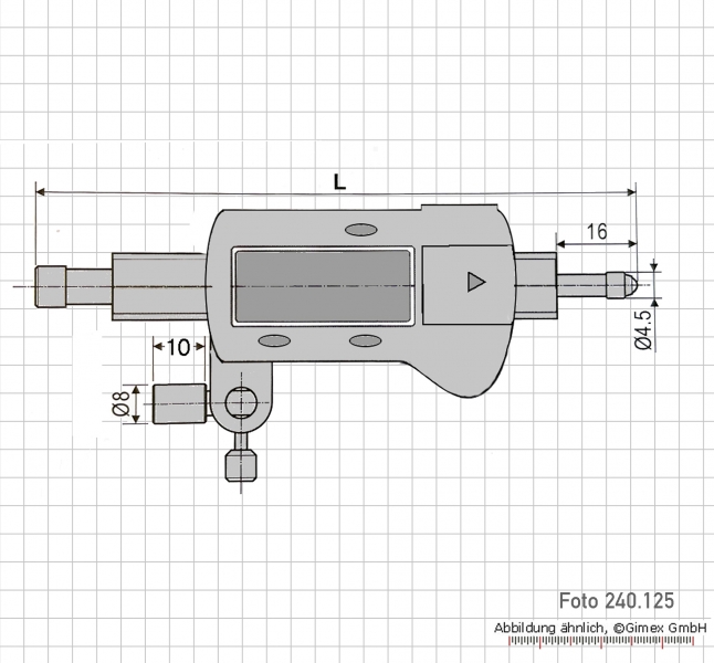 Digital measuring indicator 0 - 30 mm