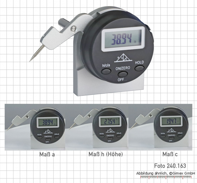 Digital welding seam gauge, 0 - 25 mm