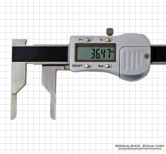 Digital vernier caliper 3V with long inside jaws 8 - 150 mm