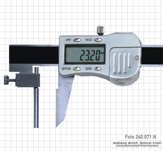 Dig.-Messschieber zur Wanddickenmessung, 4-150 mm,